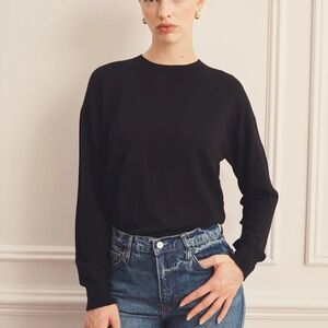 NAADAM Super Fine Cashmere Crewneck Sweater Black Size Small